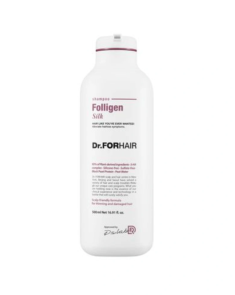 Dr.FORHAIR Folligen Silk Shampoo - Шампунь для сухого та пошкодженого волосся,500 мл